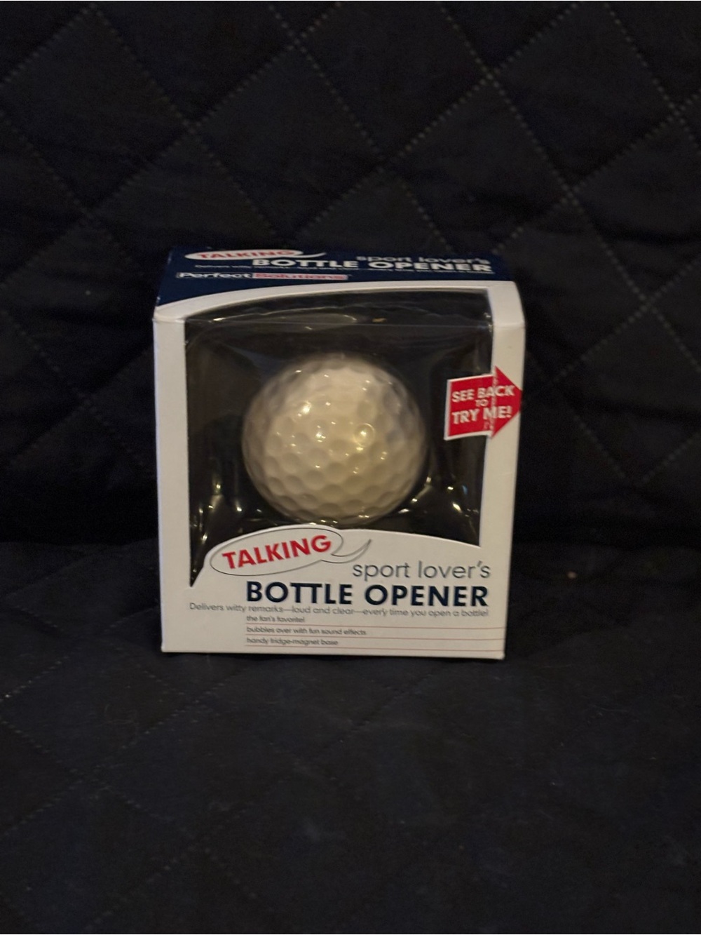 Talking Sport Lover's Bottle Opener - White Golf Ball